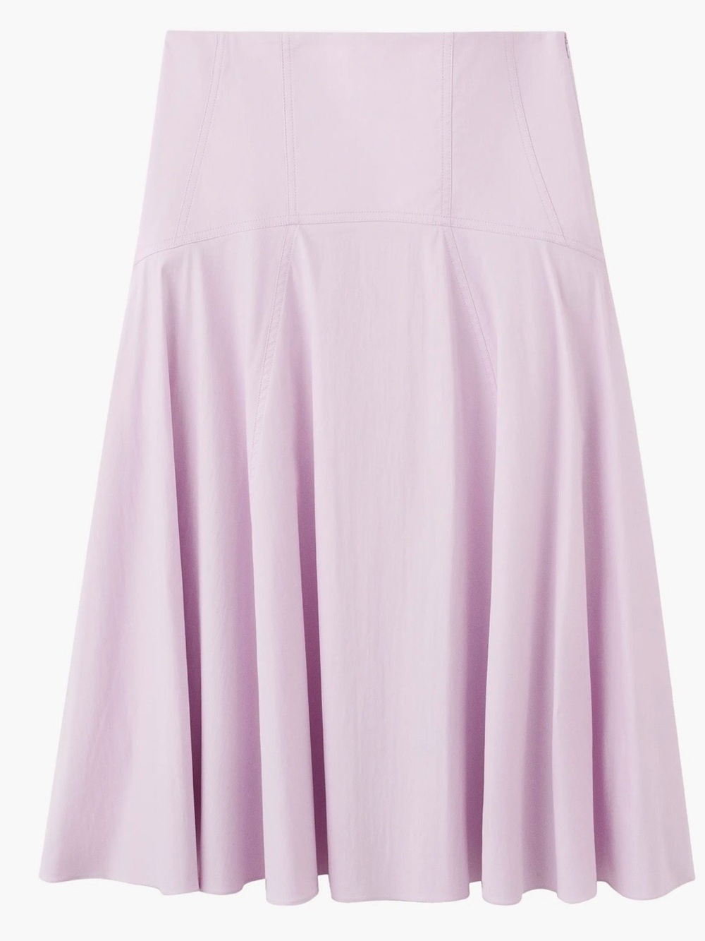 MNG Mango Women's Lavender Flared Midi Skirt